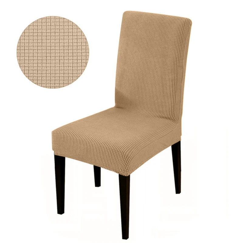 Chair cover with back Jacquard Fabric Universal Size Cheap Chair Cover Big Elastic Chair Covers Chair For kitchen Living Room