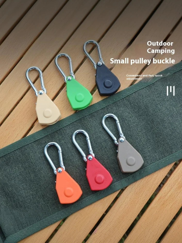 Secure Tent Rope Hanger with Ratchet Tie-Down System; Heavy-Duty Camping Gear with Reinforced Metal Gears and Adjustable Strap