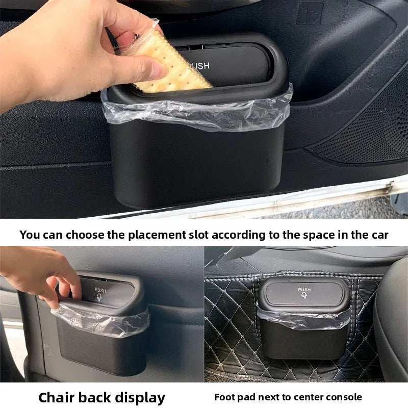 Car Door Trash Can Hanging Garbage Bin for Vehicle Large Capacity Side Storage Box Universal Car Organizer for Interior Removabl