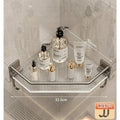 Wall Shelf No Drill Acrylic Triangle Bathroom Shelf Wall Mount Corner Storage Rack Large Capacity Organizer Bathroom Accessories