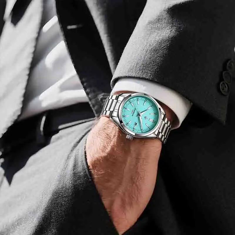 BANGWEI 2025 Business Men's Watch Waterproof Stainless Steel Quartz Watch Luminous Fashion Calendar Watches for Men Reloj Hommes