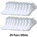 10/20 Pairs Ankle Socks Men Women Mesh Breathable Cotton Couple Student Ear thletic Sports Running Solid Color Boat Socks Summer