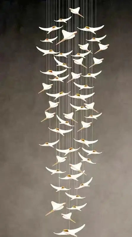 Modern Staircase Branch Chandelier New Luxury Home Hotel Iobby Decoration LED Indoor Lighting Customizable Chandelier