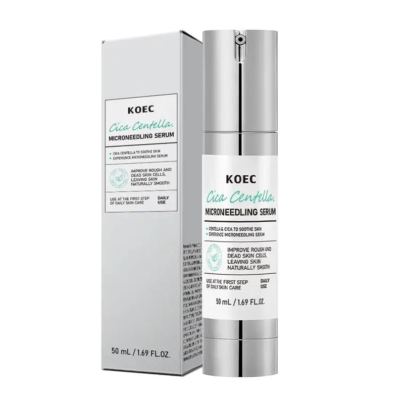 Centella Asiatica Microneedle Serum Smooth Skin Soothe Hydrate Firm Brighten Repair Facial Essence Lotion for All Skin Types