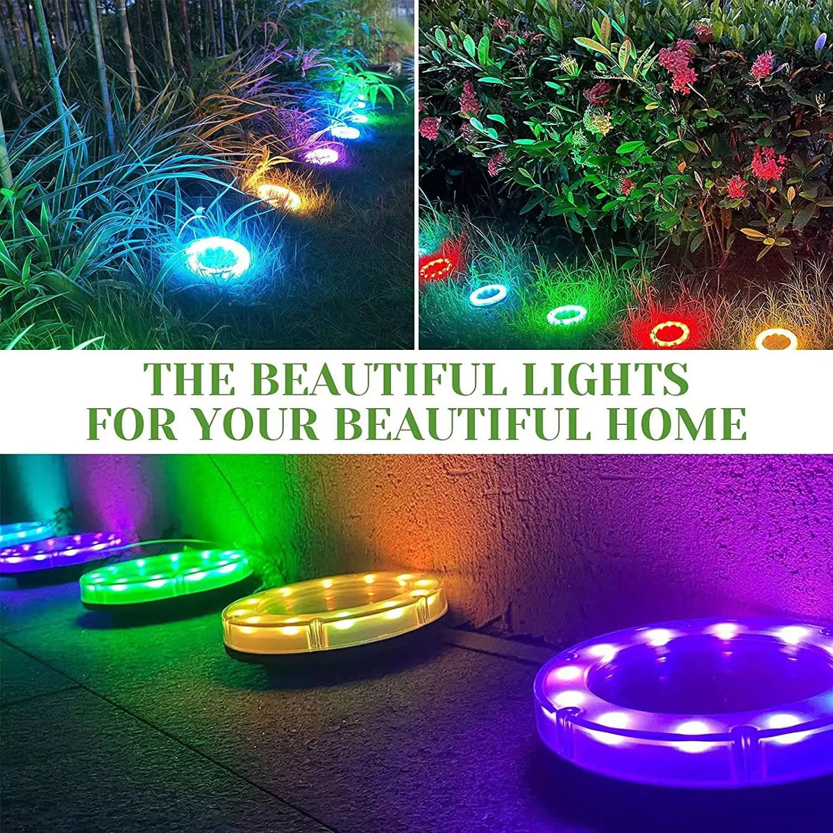 12LED Solar Ground Lights IP65 Waterproof Solar Light Outdoor Solar Garden Light For Yard Lawn Patio Deck Landscape Decor