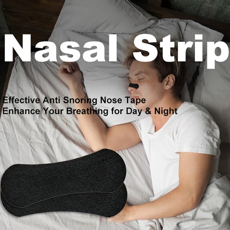 100/50/30/10Pcs Nasal Strips Portable Breathing Nose Patch Right Way Stop Snoring Sleeping Aid Device Easier Breath All Night