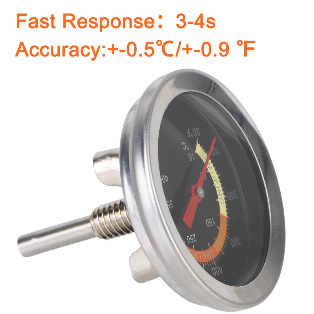 Instant Read Oven Thermometer for Kitchen Home Baking Household  Cooking Temp Gauge 0-400℃ BBQ Smoker Grill Thermometer
