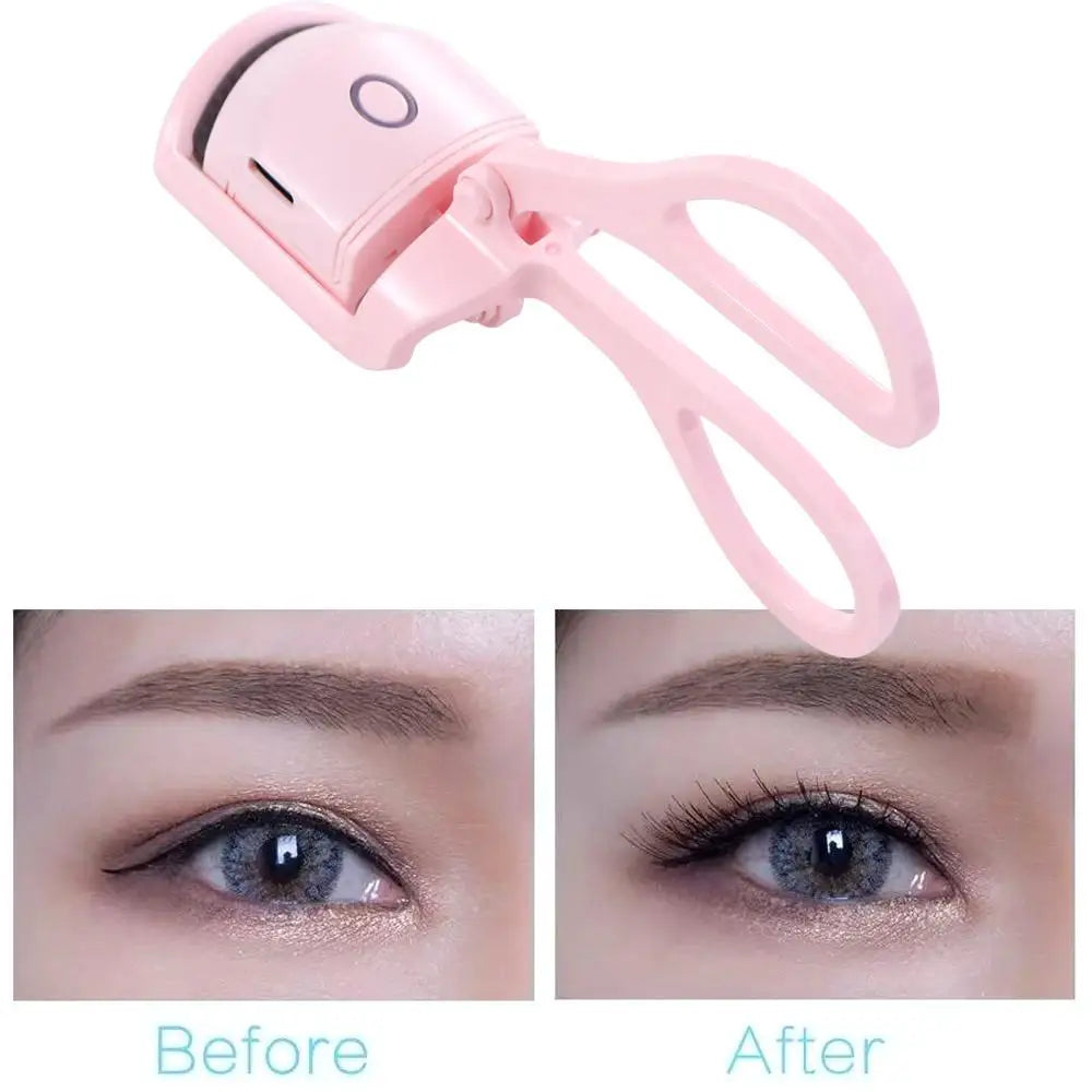 USB Rechargeable Easy To Use Temperature Control Electric Heated Eyelashes Curler Iron Perm Eyelashes Clip Makeup Accessories