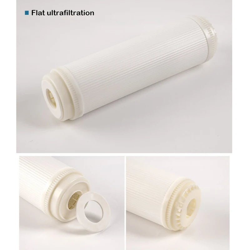 10 inch/1812 ultrafiltration membrane filter element household water purifier flat socket hollow fiber 0.01 micron UF membrane