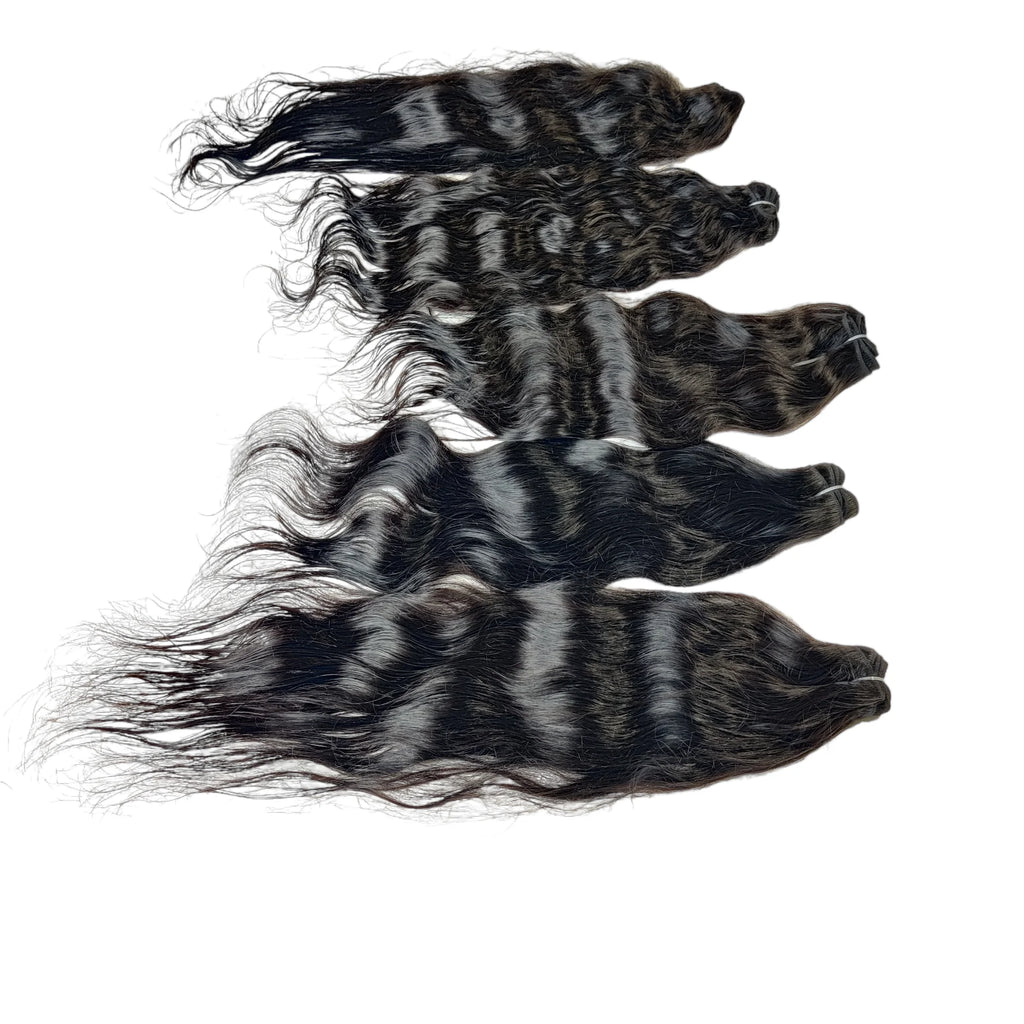 Wholesale bundle Unprocessed Indian Natural Color Hair Super Wave Black Women Braiding Weaving Human Hair Lace Frontal Bundle