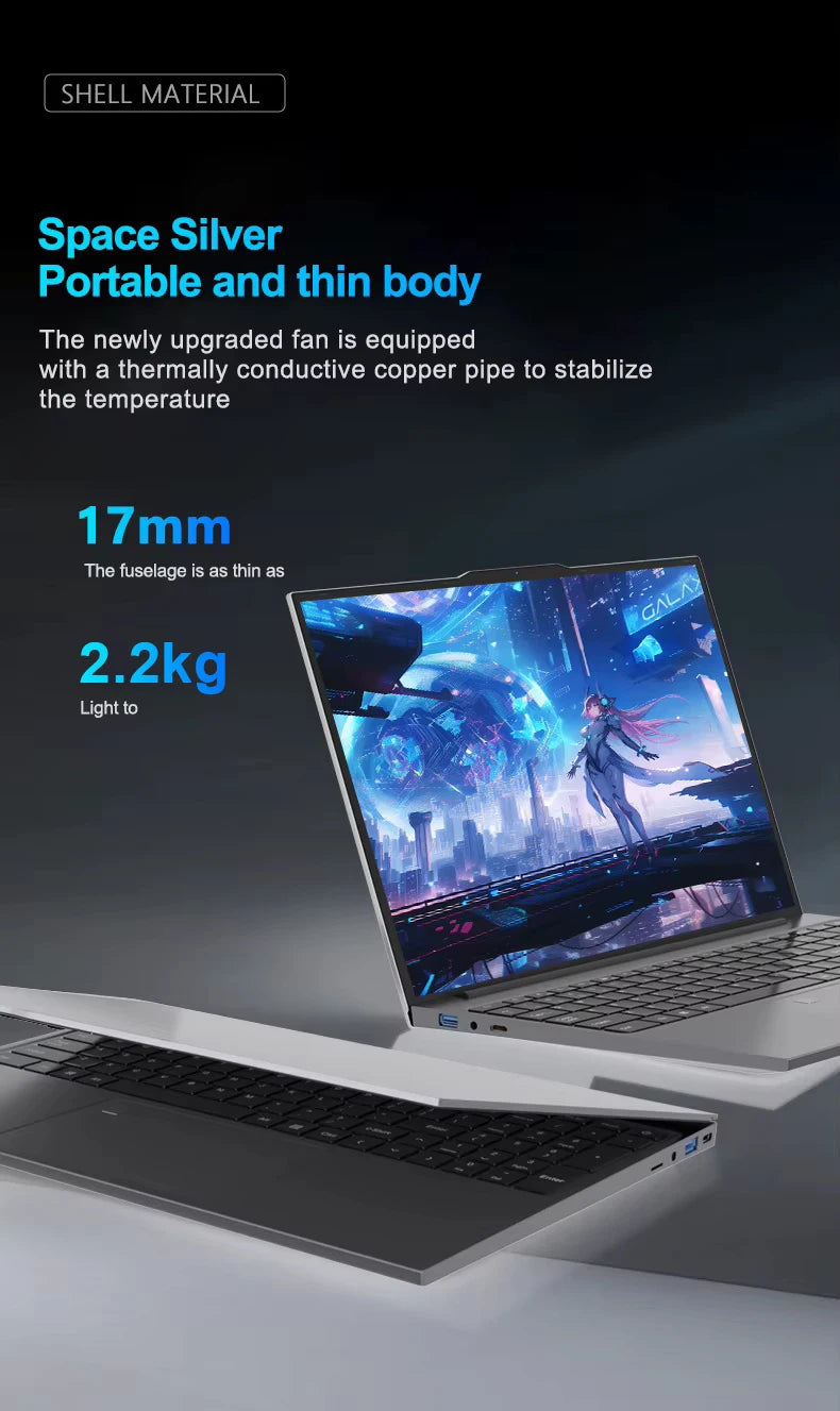 Portable Intel Core I9 10980HK Laptop 16GB RAM 1TB 2TB SSD Windows 11 15.6 inch Gaming Computer Fingerprint Unlock PC 4K Laptops