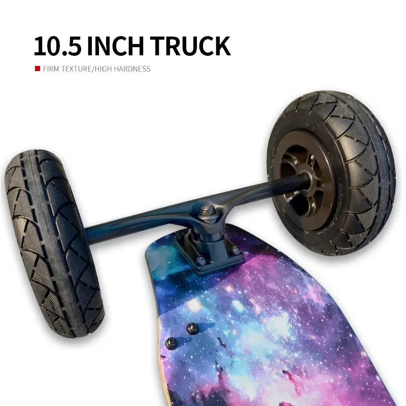 Wide Mountain Board Double Warp Skateboard Longboard