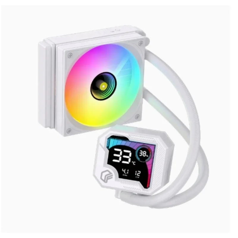 360mm ARGB CPU Liquid Cooler Segment LCD Screen Intelligent Temperature Display AIO PC Cooling Fan