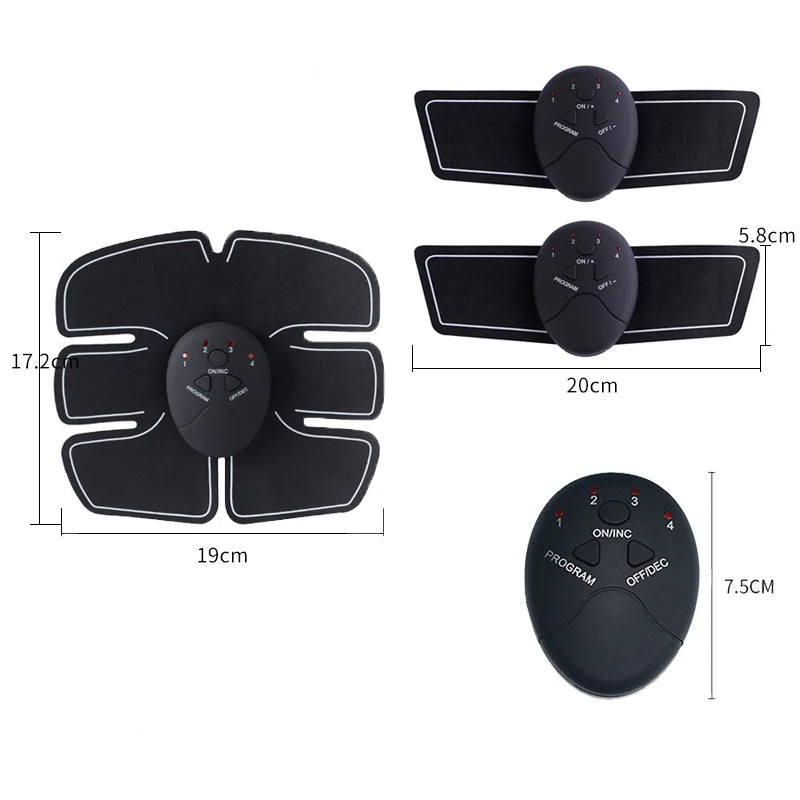 Wireless EMS Hip & Body Massager USB Rechargeable Electric Muscle Stimulator for Home Fitness Weight Loss Shaping Device