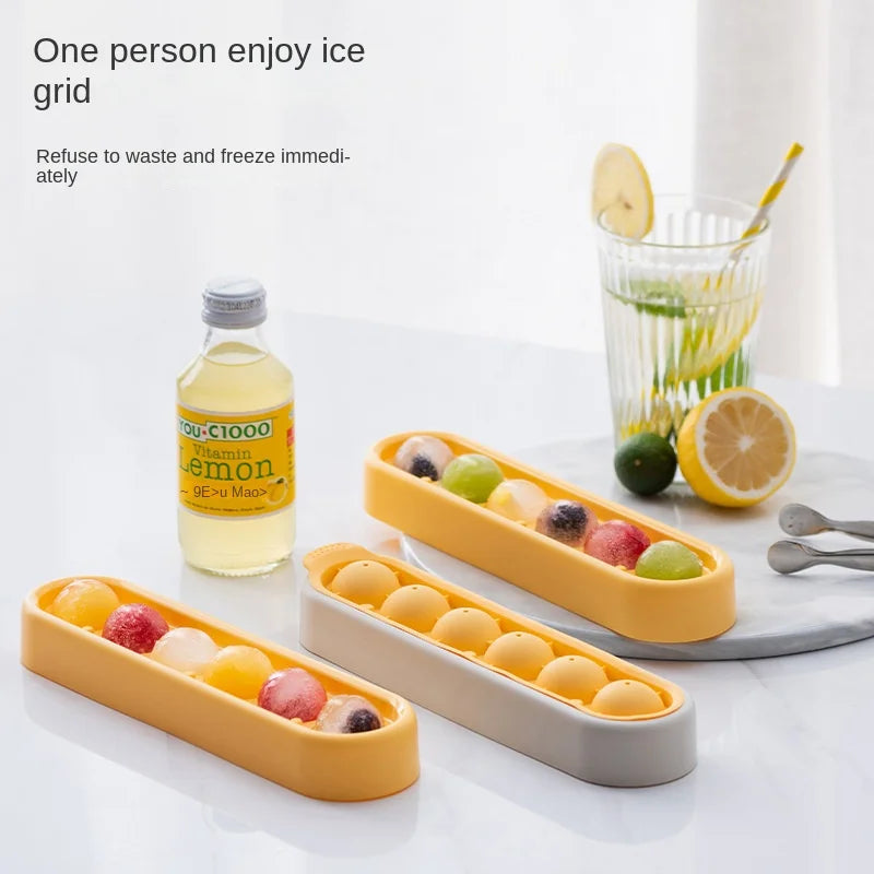 Zackoo Ice Cube Tray Food Grade Silicone Ice Grid Mold Household with Lid   Candy Bar Kitchen Gadgets in Summer