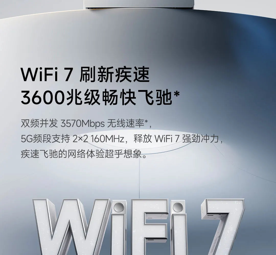 Xiaomi Router BE3600 Gigabit Version WiFi 7 2.4/5GHz Double Bands 160Mhz 3570Mbps Mesh Networking Gaming Acceleration