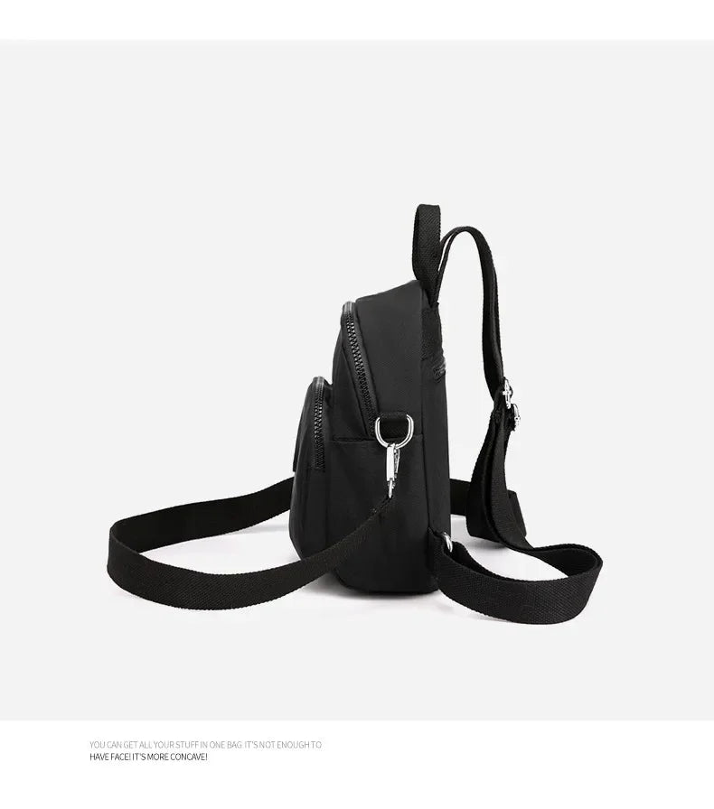 Women's Travel Casual Backpack College Students School Bag Korean Small Canvas Backpack Waterproof Fashion Shoulder Bags