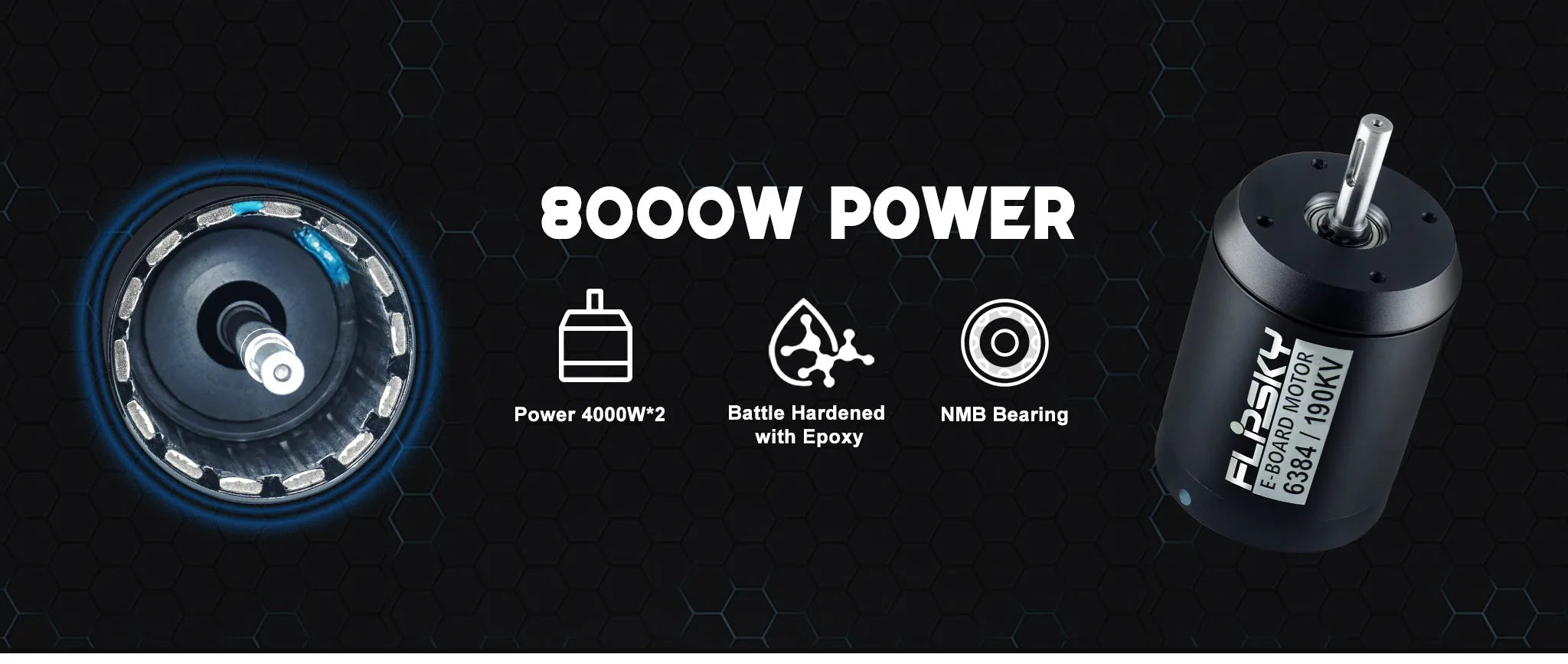 Flipsky Lightning-FS-AT2WD Top Speed Durable Carbon Fiber Deck Electric Skateboard Come With Dual FSESC6.9 12S Battery