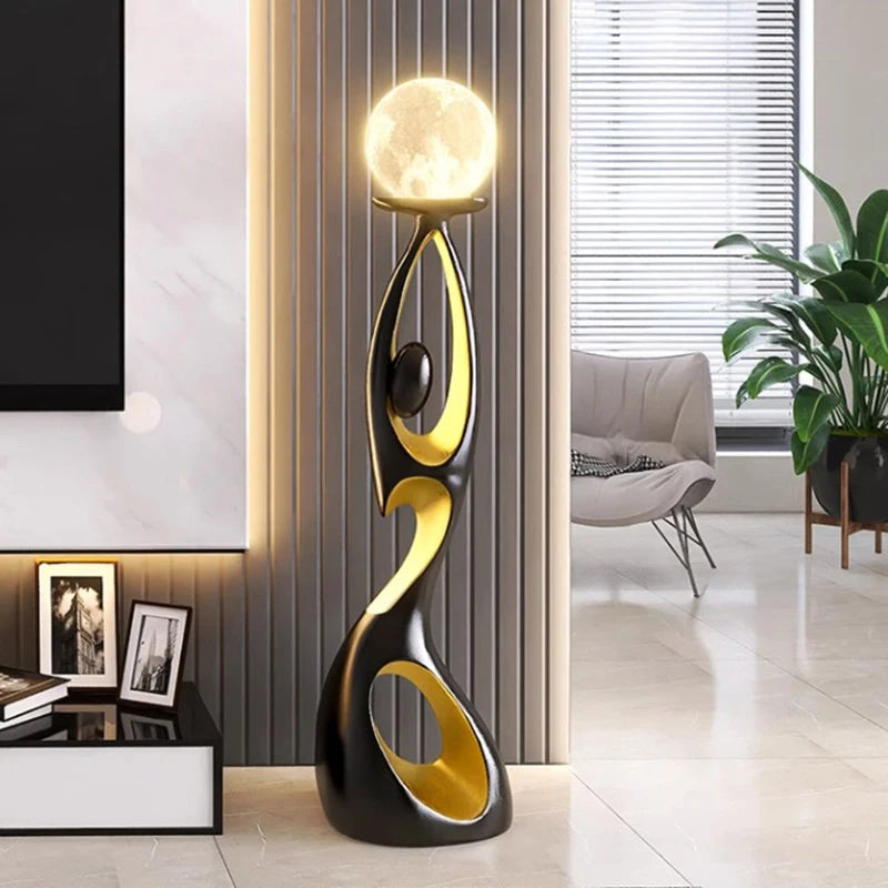 Modern LED Floor Lamp for Living Room Bedroom, Dimmable Standing Lamp with Remote Control, 3 Color Temperatures.
