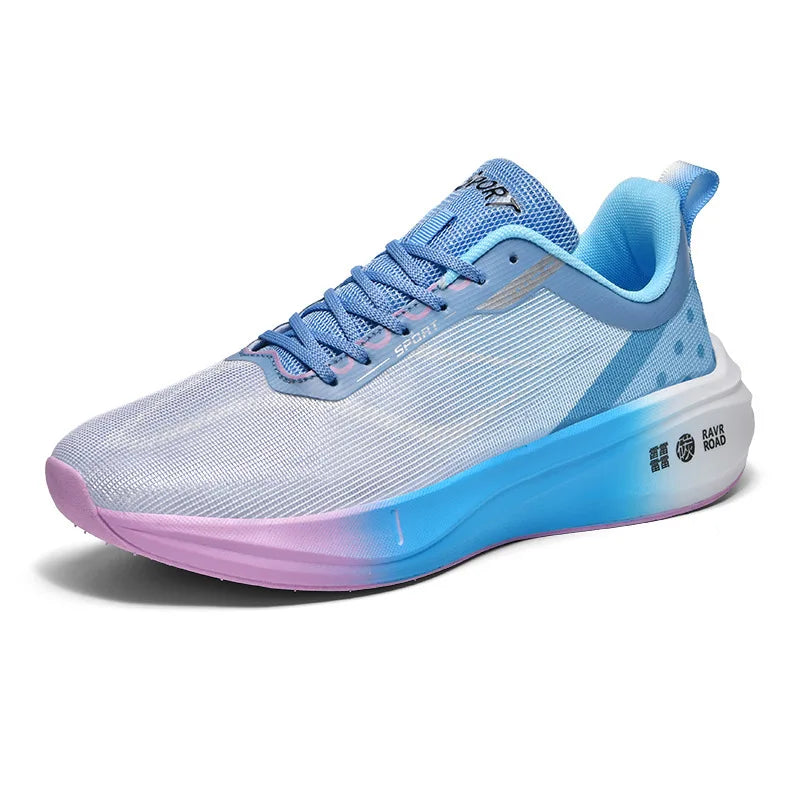 Men's Summer Breathable Mesh Thin Sports Shoes for Teenagers And Middle School Students Running Shoes with Carbon Plate - Beauty