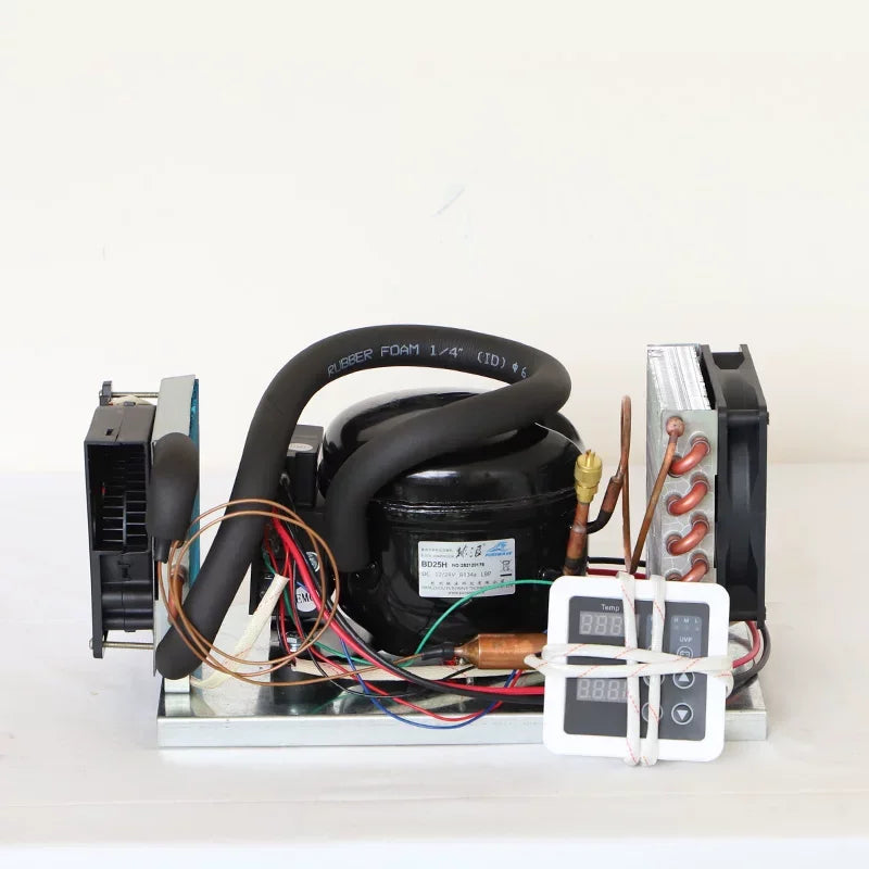 BD35A Mini Air-Cooled Integrated Unit Assembly 12V24V48V Start-Up Refrigeration Micro Air Conditioning Unit
