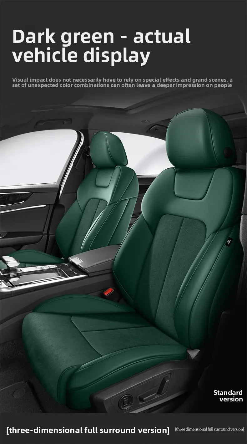 Custom Fit Full Luxury Car Seat Cover Car SUV Full Seat Set Perforated Genuine Leather for Various Models Contact Seller JJ208