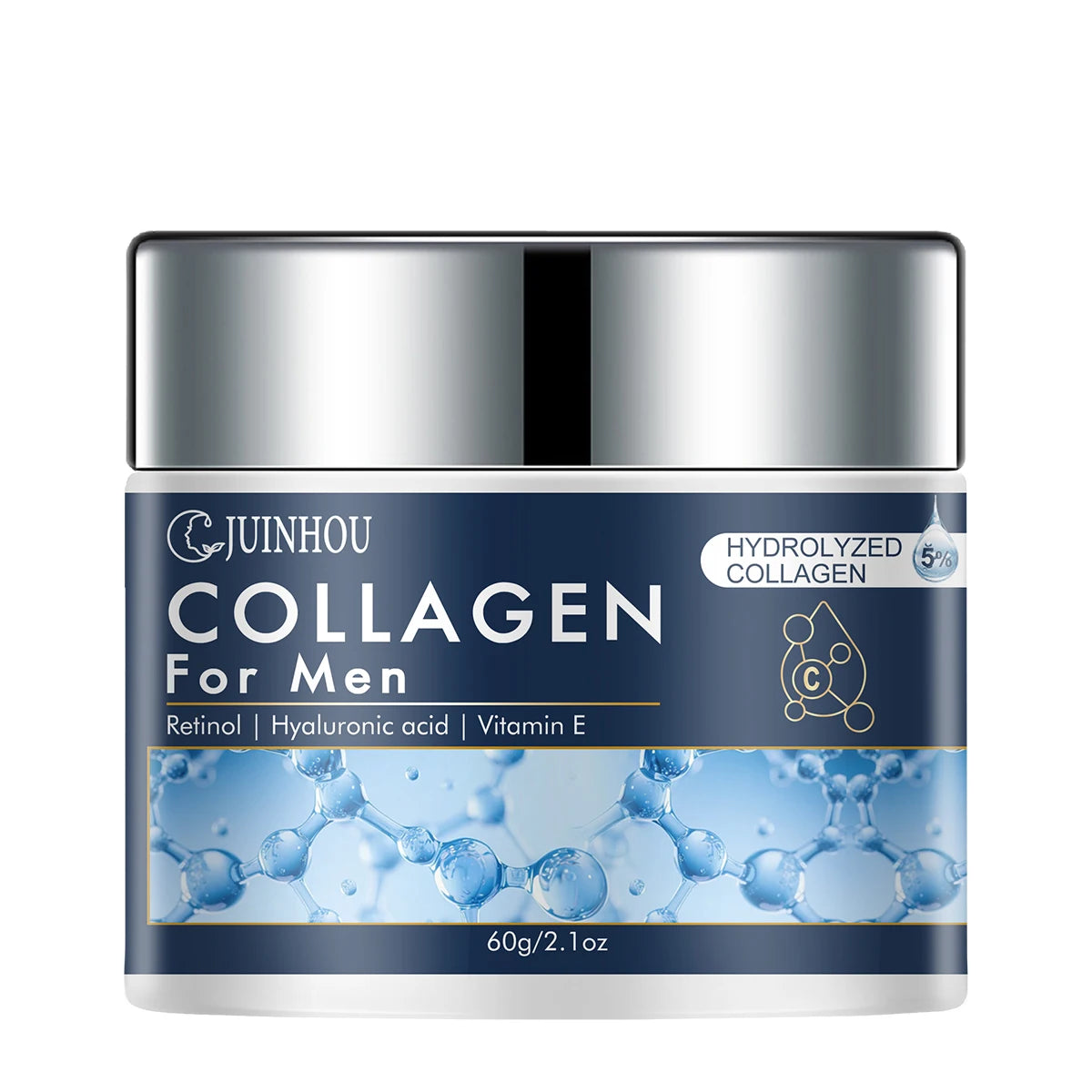 JUINHOU Men's Daily Anti-aging Hydration Face Cream Collagen Retinol Moisturizing Oil Control Firming Skin Refreshing Non-Greasy