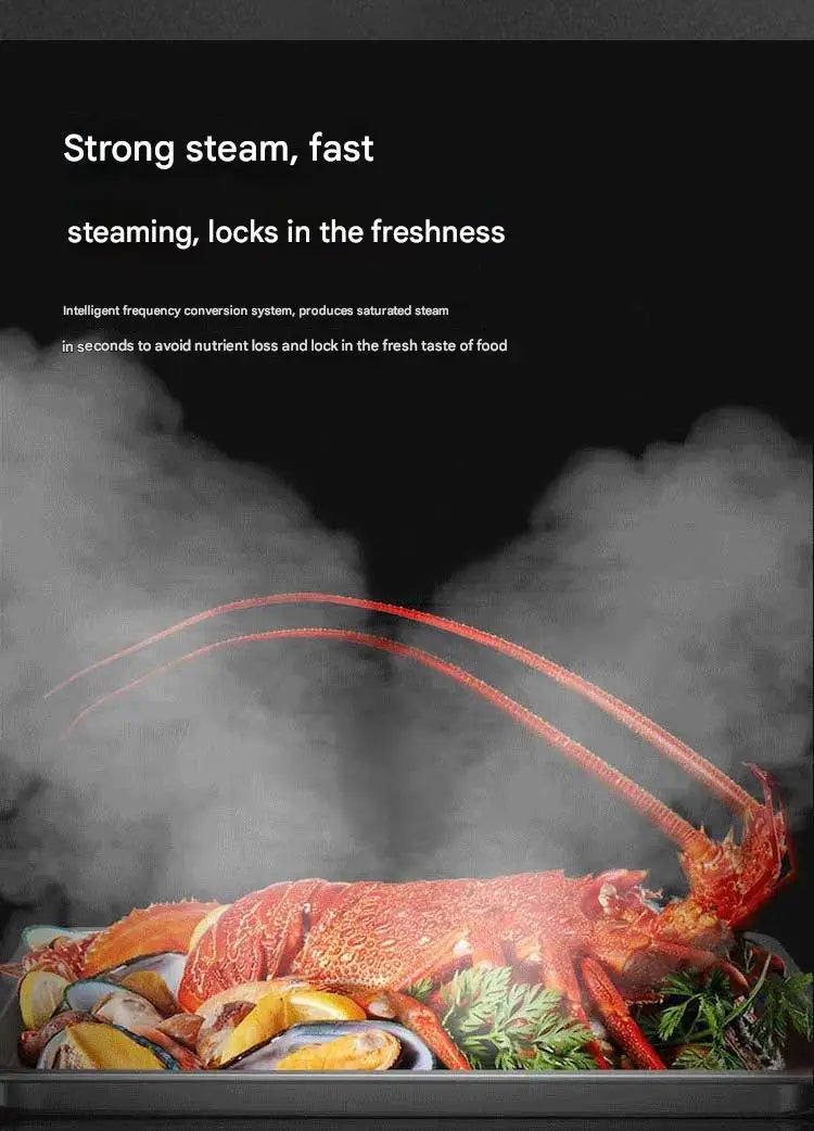 85L electric steam and grill and convection touch control built-in double oven double wall oven