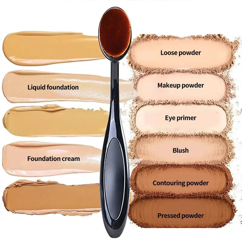 1/2/5/10PCS Large Foundation Brush Toothbrush Shape Makeup Make Up Tool Get Fast Even Application of Creams and Powders Cosmetic
