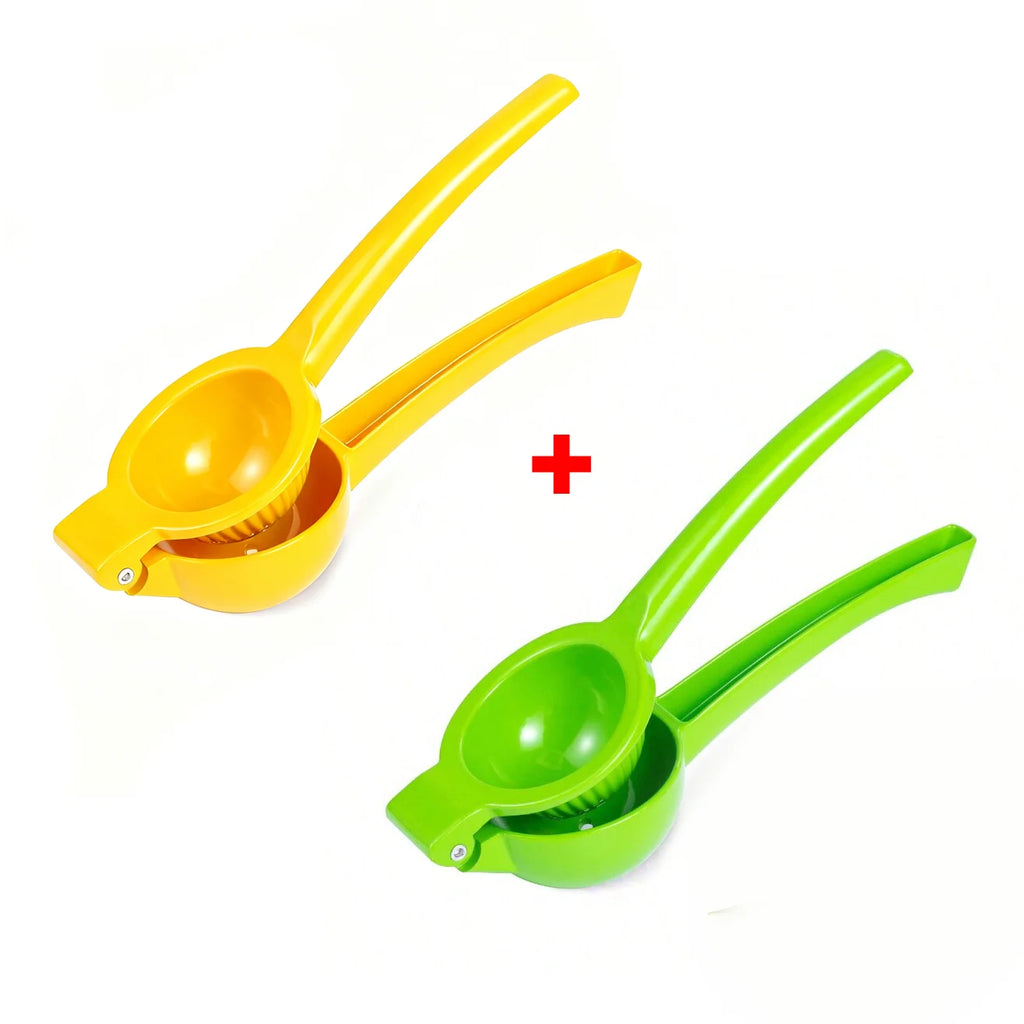 1/2pcs Premium Metal Manual Lemon Juicer Professional Citrus Squeezer for Lime Orange Fruit Juicing Kitchen Gadgets Yellow Green