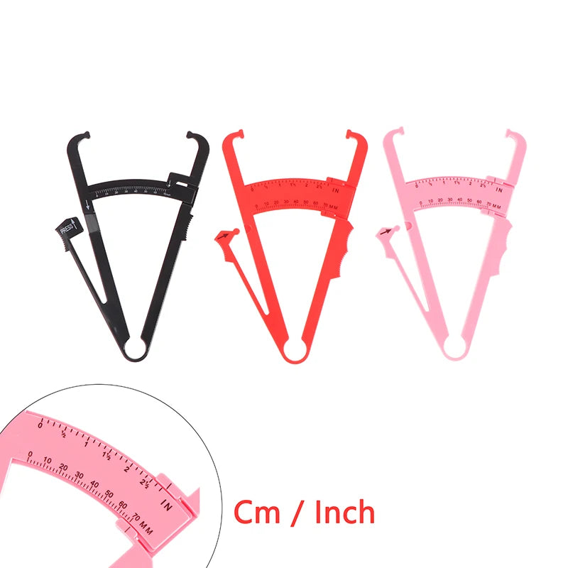 80mm Body Fat Caliper Adipometer Skinfold Measurement Slimming Lose Weight Body Fat Measure Tester Fitness Beauty Health Care