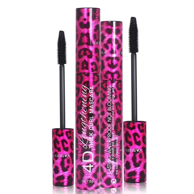 4d Silk Fiber Lash Mascara Long Curling Mascara Makeup Eyelash Black Waterproof Fiber Mascara Extension Eye Lashes Makeup Tool