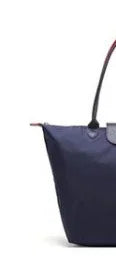Large, Medium, Small Size French Large Capacity Folding Tote Bag, Fashionable Handheld Commuting Travel Waterproof Nylon Bag