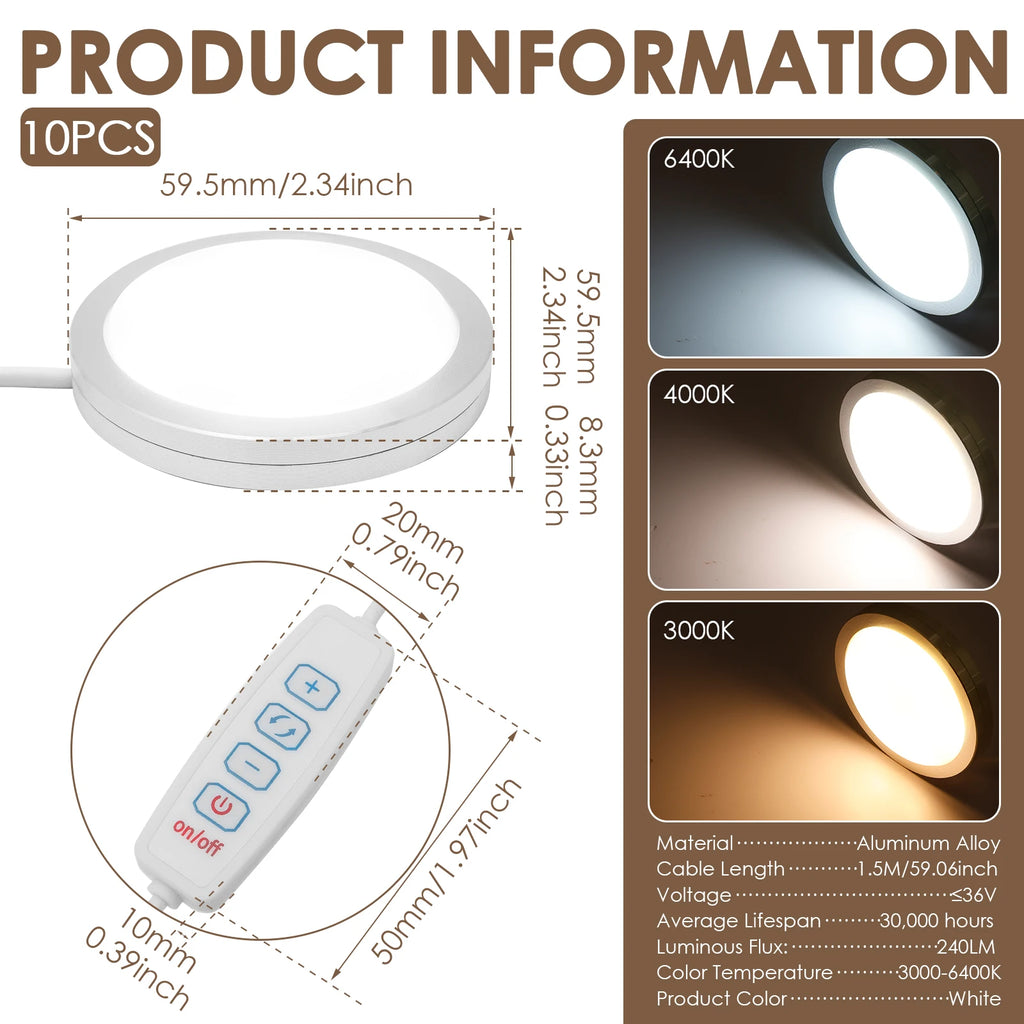 For Bambu Lab LED Lamp Kit 001 White/Cold/Warm White DC 5V 3W RGB For Bambu Lab 3D Printer Parts Official Bambu Lab Accessories