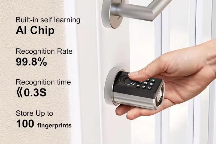 WELOCK TOUCA51 Smart Lock Fingerprint & Keypad Entry, Keyless Door Lock for Home/Office