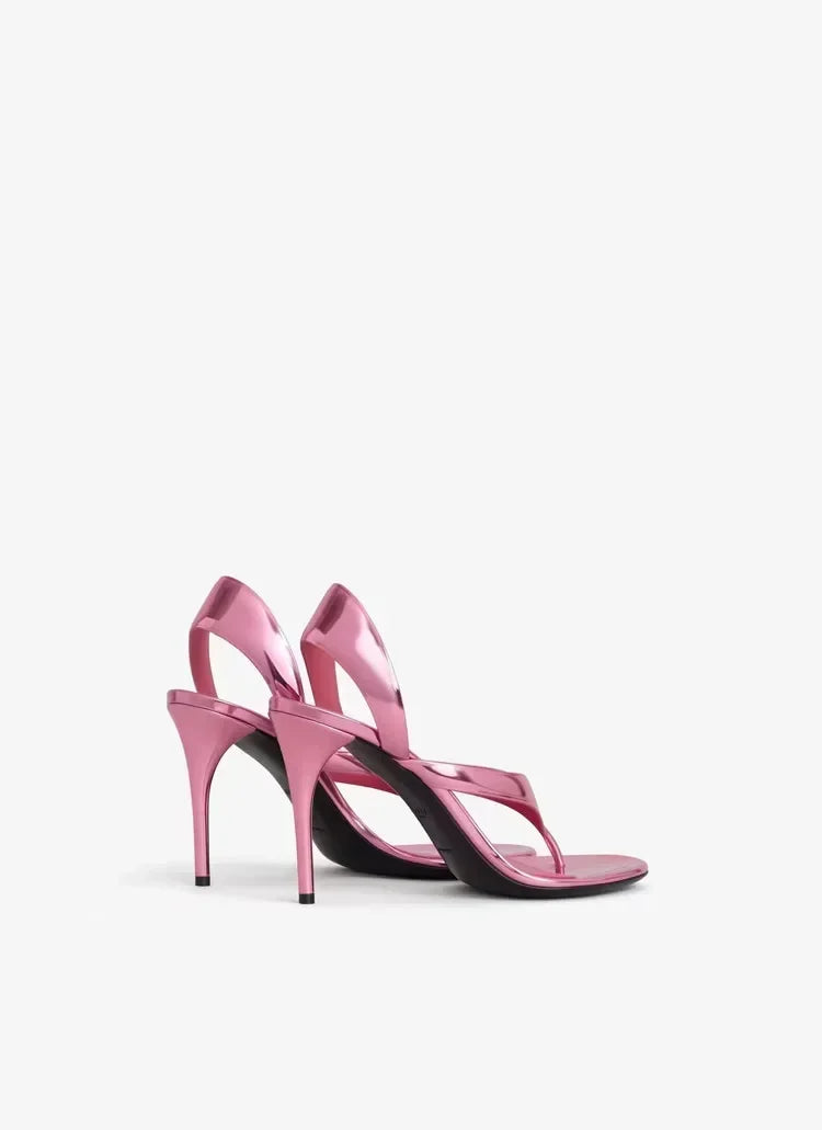Women's Summer New Round Head Stiletto Sandals European and American Fashion Sexy Sizes 34-46 Large Sandals