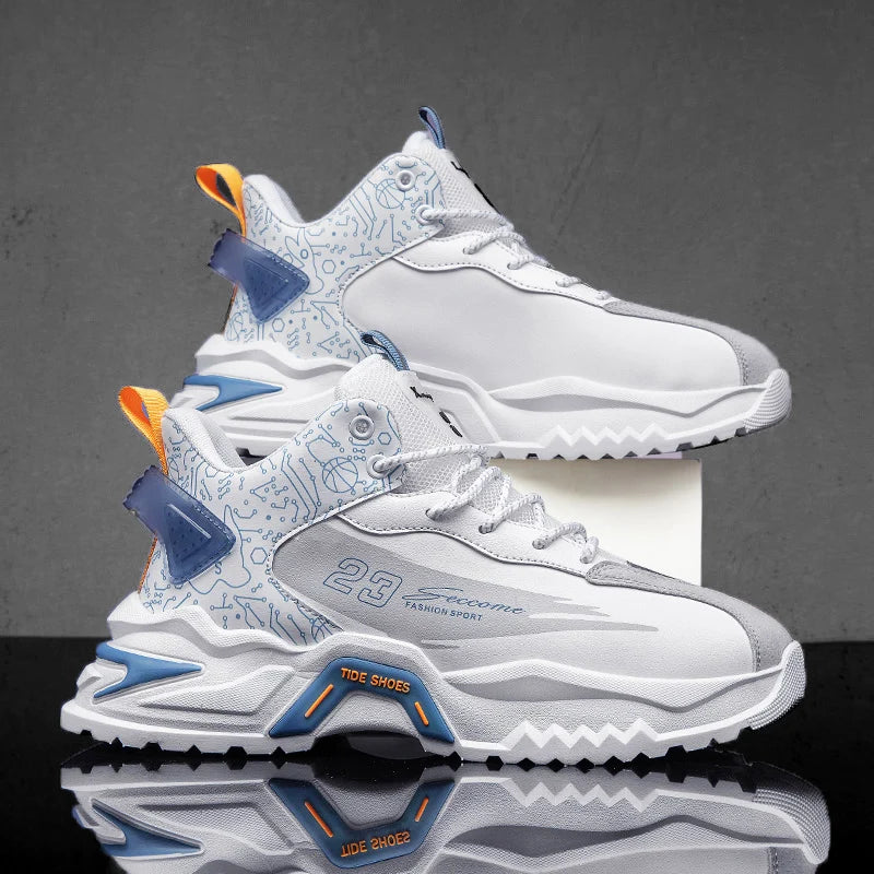 Men Sneaker Shoes Casual Sports Basketball Shoes for Men High Top Male Running Shoes Walking Style Shoes Fashion Footwear