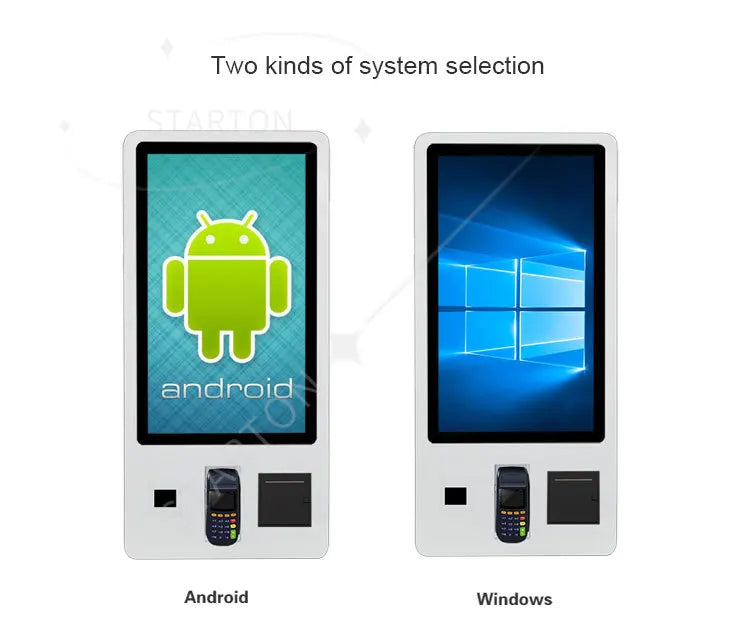 32inch Android Restaurant Menu Kiosks Self Service Ordering Bill Store Terminal Printer Pos Payment Banking Bakery Kiosk Machine
