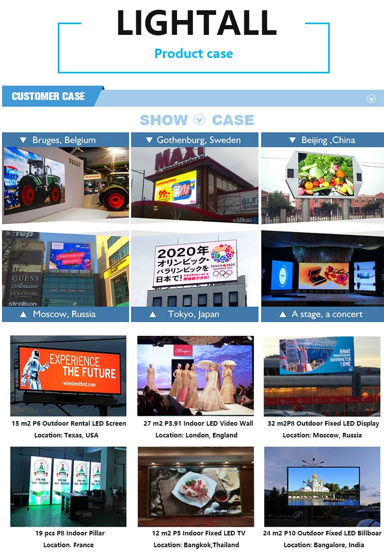 Hot Sale LED Screen Outdoor P3.9 Led Advertising Billboard 500x500mm Led Display Panel Rental