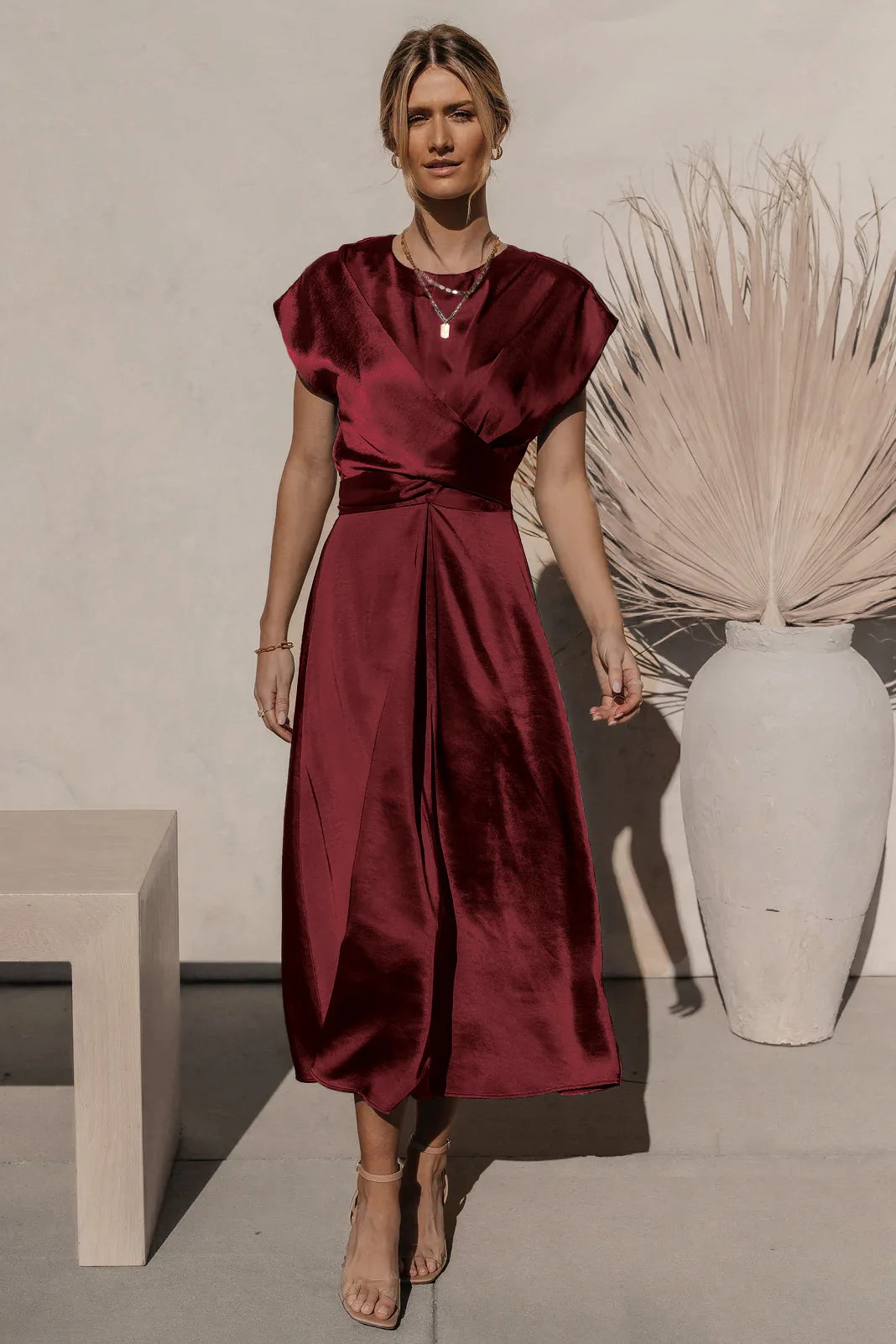 High Quality Spot Wholesale Fashion Summer Women Clothing High-end Satin Binding Elegant Drape Light Evening Dress Vestidos Y2k
