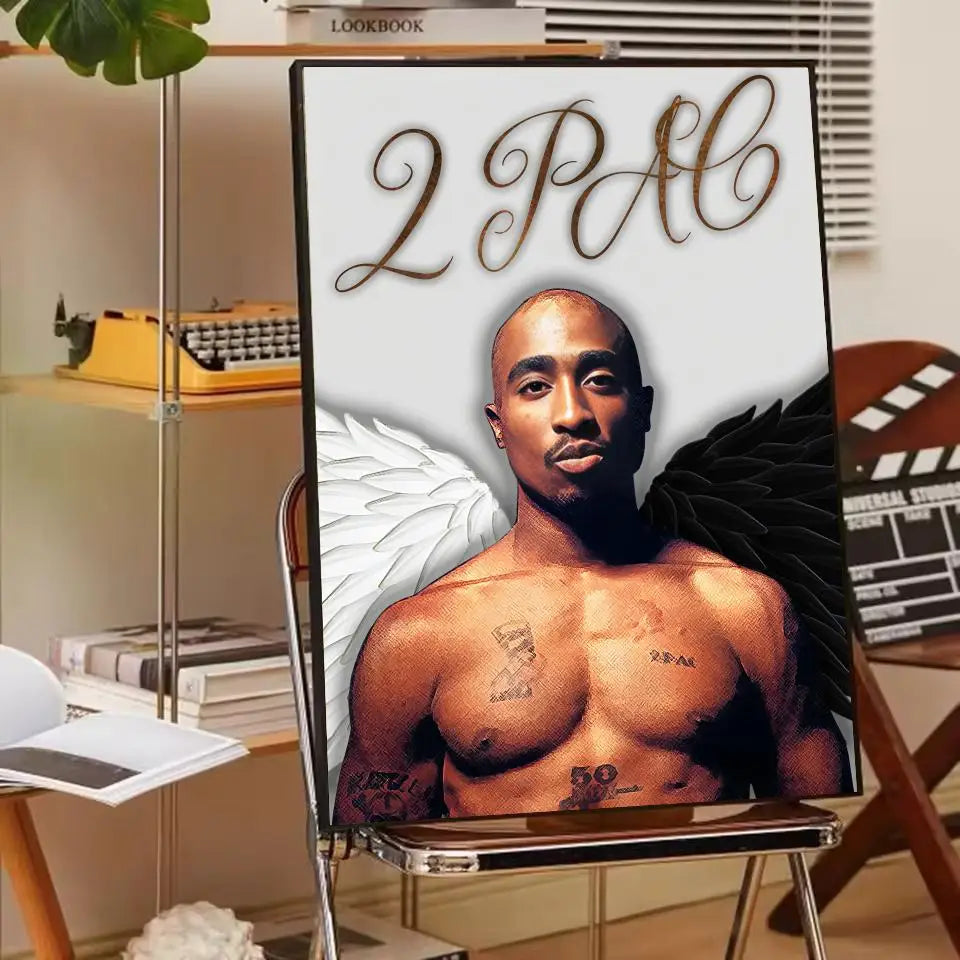 Rapper 2Pac T-Tupac S-Shakur Poster Paper Print Home Living Room Bedroom Entrance Bar Cafe Art Painting Decoration