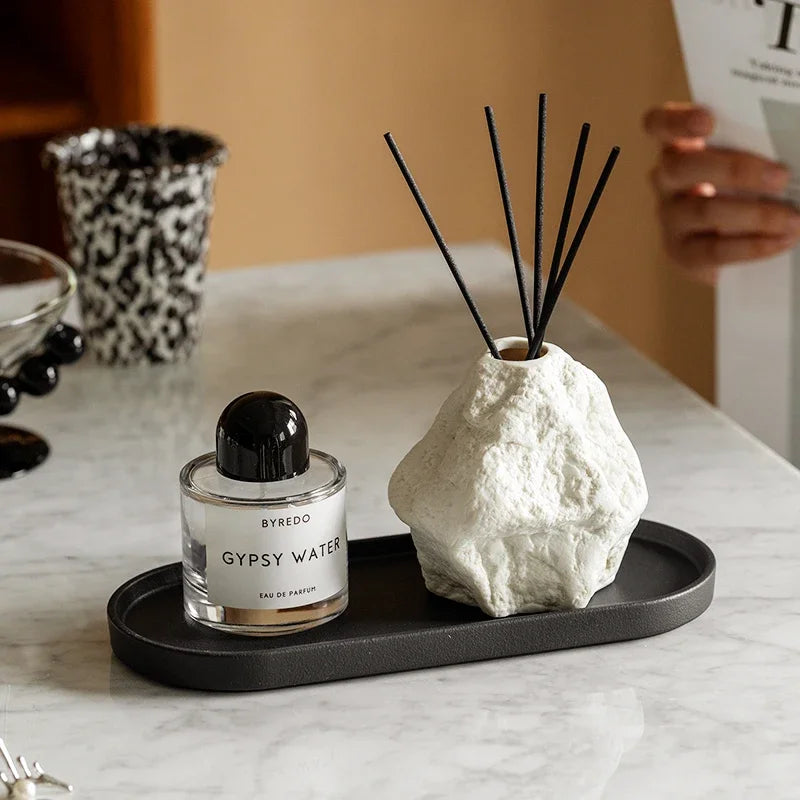 Nordic Style Creative Rock Aromatherapy Bottle Empty Bottle Living Room Decoration Toilet Ceramic No Fire Aroma Diffuser