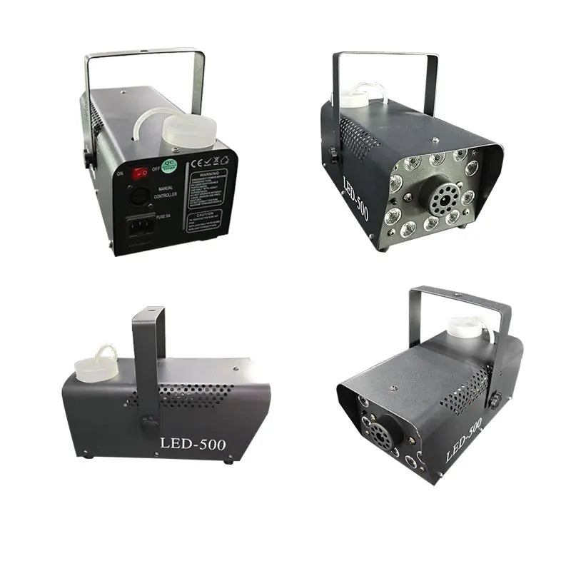 Smoke Machine 500W 10LED Wired Wireless Remote Stage Lighting Professional Fog Machine for Wedding Christmas Birthday Party