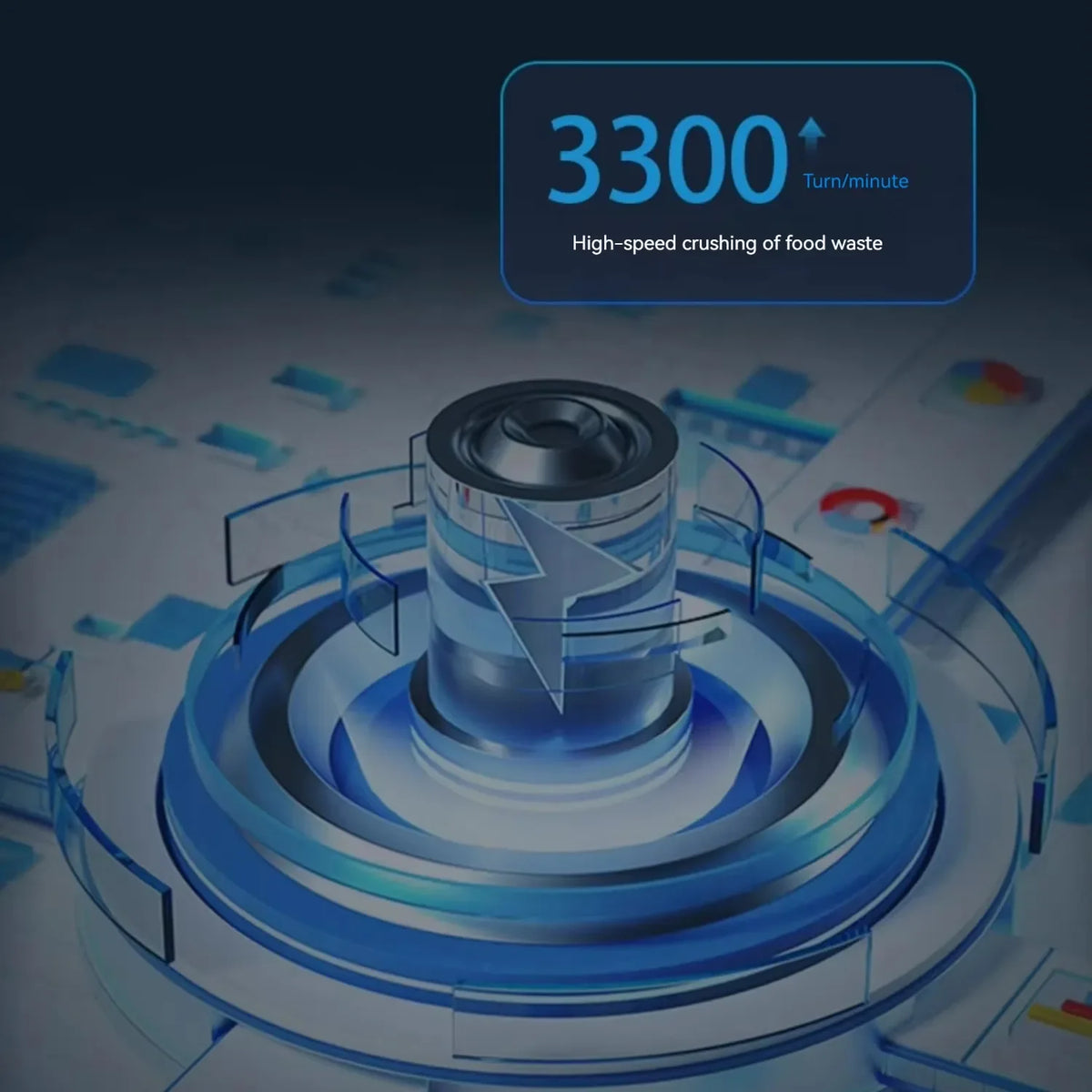 Electric Food Waste Disposer Machine Factory Direct Supply Kitchen Sink Dishwasher Garbage Recycling Easy to Use