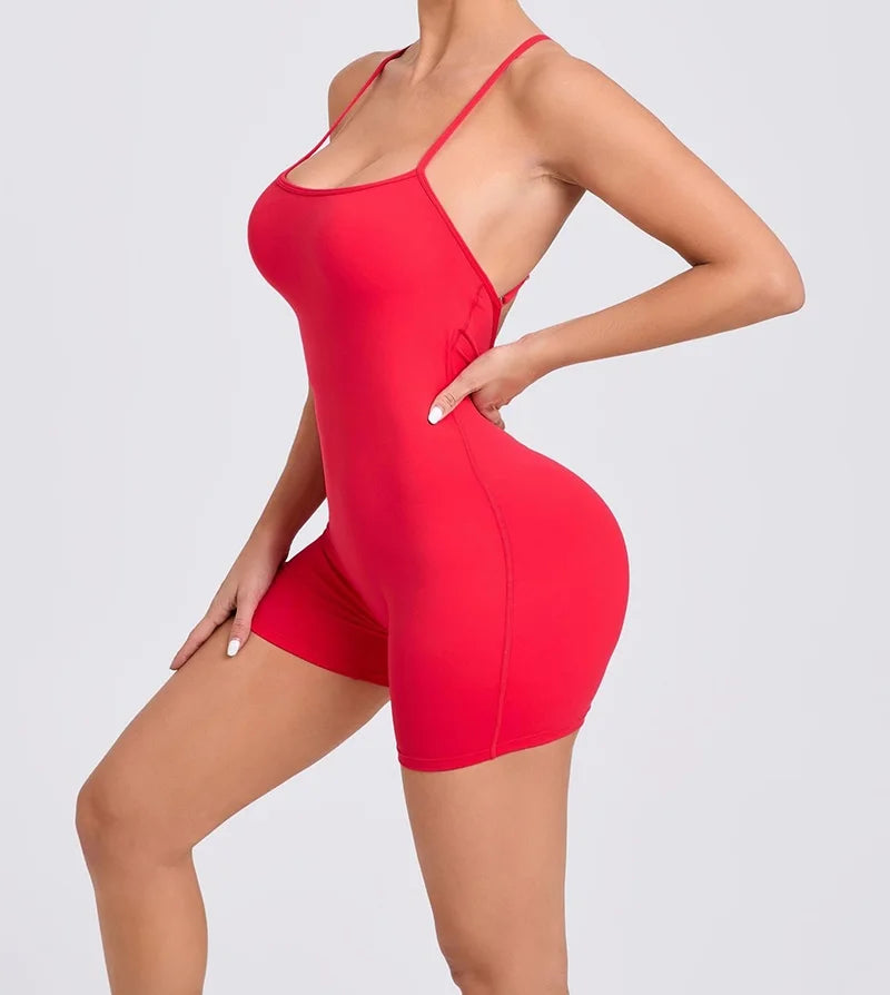 Cloud Rise Yoga SEXY Sports Jumpsuit Women Gym Fitness Playsuit Training Rompers Female Workout Bodysuits Lady Backless Overalls