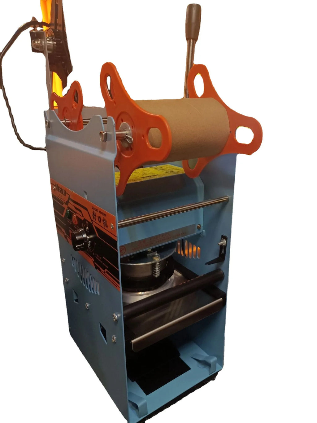 WY802F Manual Cup Sealing Machine Plastic or Paper Bubble Tea Cup Sealer 220V