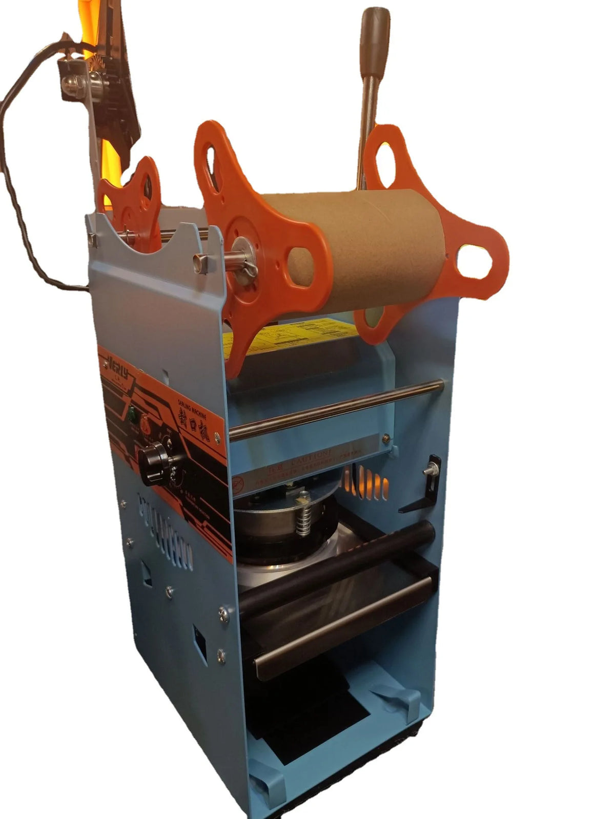 WY802F Manual Cup Sealing Machine Plastic or Paper Bubble Tea Cup Sealer 220V
