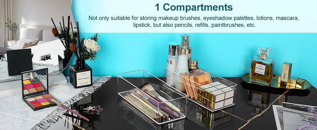 Makeup Organizer for Drawer, Makeup Organizer for Vanity, Countertop, Bathroom, Kitchen and Cabinet Storage Boxes