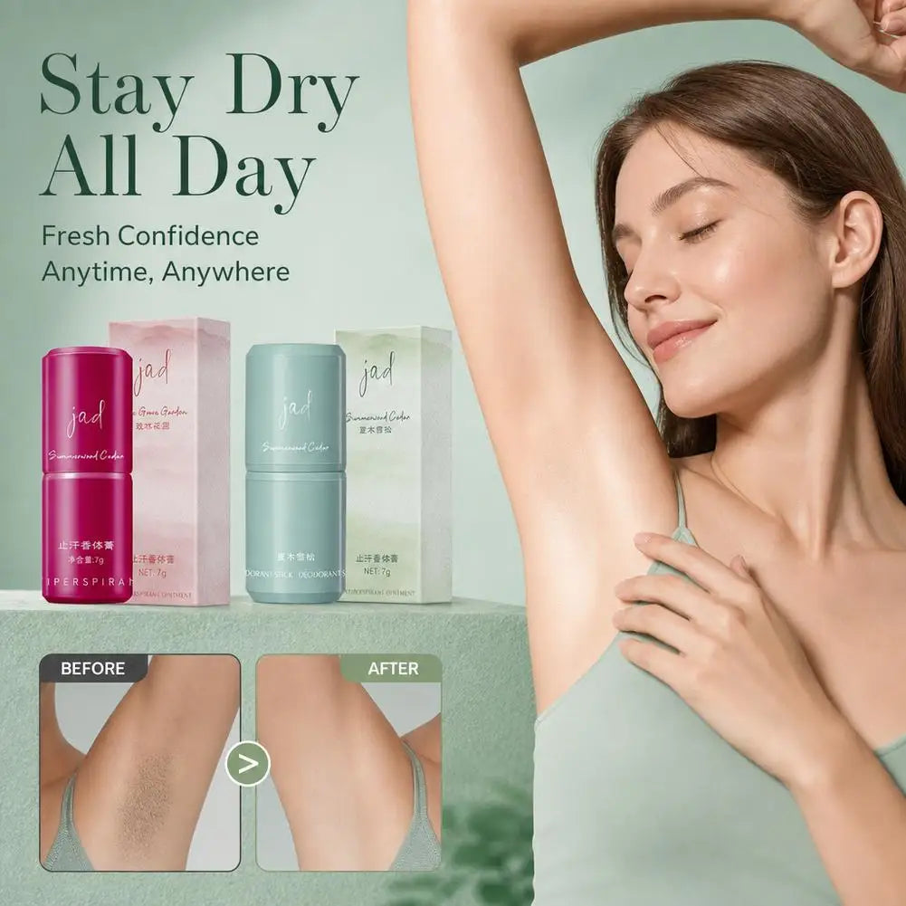 1pcs Antiperspirant Deodorant Under The Armpit Solid Perfume Cream Lasting Fragrance And Reducing Odor Antiperspirant Stick 7g