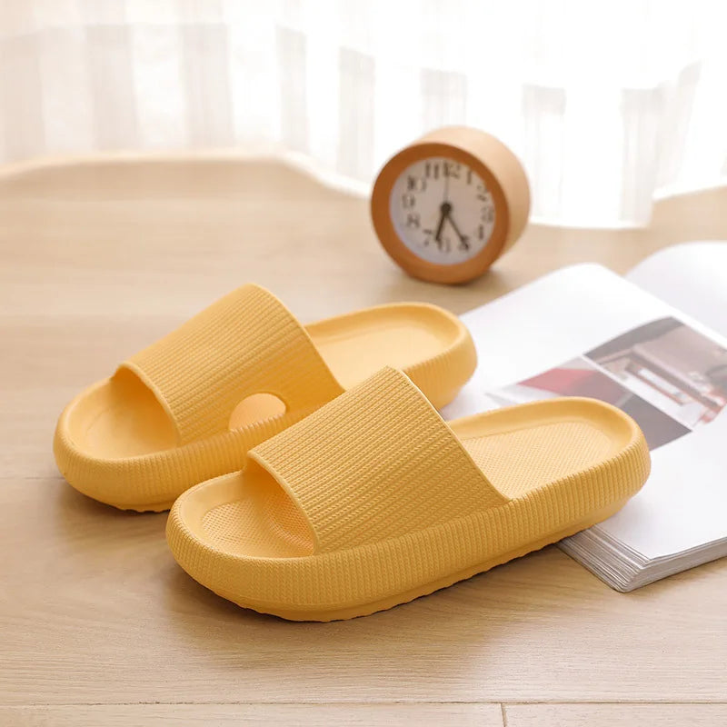 Thick Sole Cloud Slippers Women Men,Large Size,Pillow House Slippers Shower Sandals,Indoor Bathroom Slides,Lightweight,Non-Slip